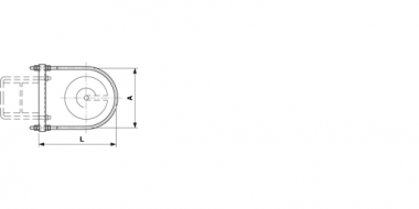 Guidage de poids simple pour poids en béton sur mâts HEB 160–260, contrepoids simple