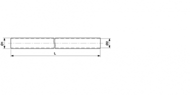 Tube, Ø = 42.5/38 x 3000 mm, pour ensembles de sectionneurs