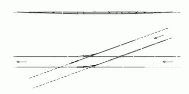 Switch rigid, 20° asymmetric, for grooved contact wire 100-107 mm², switch piece rigid