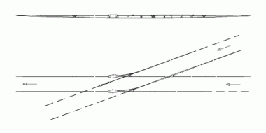 Switch U99 mechanical, 20° asymmetric left / right for grooved contact wire 100-107 mm²