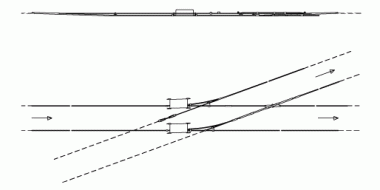 Switch U88 electronic, 20° asymmetric, left 600 V DC for grooved contact wire 100-107 mm²