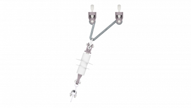 Aufhängung 1-Leiter 30°-0°,2.5" 3kV