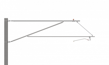 ARCAS Ausleger, vollnachgespannt (VN), DRUCK, Lf= 4.10-4.70m