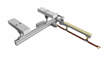 Pont de ligne de contact électrique TRW pour entrées et sorties de dépôts, version gauche, tension d&#39;entraînement 24 V DC