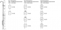 Ensembles de sectionneurs, avec 2 couteaux de sectionnement, 4 sorties