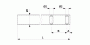 Pipe Ø = 38 mm for drop bracket clamp movable ± 15°, L = 520 mm