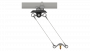 Suspension de ligne de contact TB avec corps isolé KUSYS, en alignement sur tube G2" 0-2.5° pendule