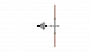 Suspension de ligne de contact TB avec corps isolé type 1, en alignement
sur tube G2.5" 0-2.5° pendule