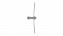 Contact wire suspension ETB with line insulator type 2, in curves to pipe G2" 5.5-7.5° with curve rail type 1, M16