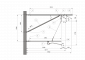 ARCAS Ausleger, halbnachgespannt (HN), Tragrohraufhängung mit Seilhänger, ≥30°-90°, ZUG, Lf= 3.03-3.90m