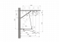 ARCAS Ausleger, halbnachgespannt (HN), Stützrohr, ≥30°-90°, ZUG, Lf= 1.56-2.40m