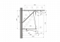 ARCAS Ausleger, halbnachgespannt (HN), Stützrohr, ≥30°-90°, ZUG, Lf= 1.65-2.65m