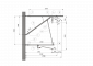 ARCAS Ausleger, halbnachgespannt (HN), Stützrohr, ≥30°-90°, ZUG, Lf= 2.15-2.90m