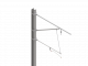 ARCAS Ausleger, halbnachgespannt (HN), Stützrohr, ≥30°-90°, ZUG, Lf= 2.75-3.65m