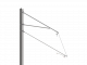 ARCAS Ausleger, halbnachgespannt (HN), Stützrohr, ≥30°-90°, DRUCK, Lf= 3.98-4.80m