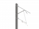 ARCAS Ausleger, halbnachgespannt (HN), Stützrohr, 30°-0°, ZUG, Lf= 2.19-2.79m