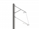 ARCAS Ausleger, halbnachgespannt (HN), Stützrohr, 30°-0°, DRUCK, Lf= 1.65-2.65m