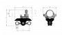 Corps isolé sur tube 2" KUSYS  type 1 avec œillet de suspension double