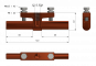 Clamping connector for oval copper tube